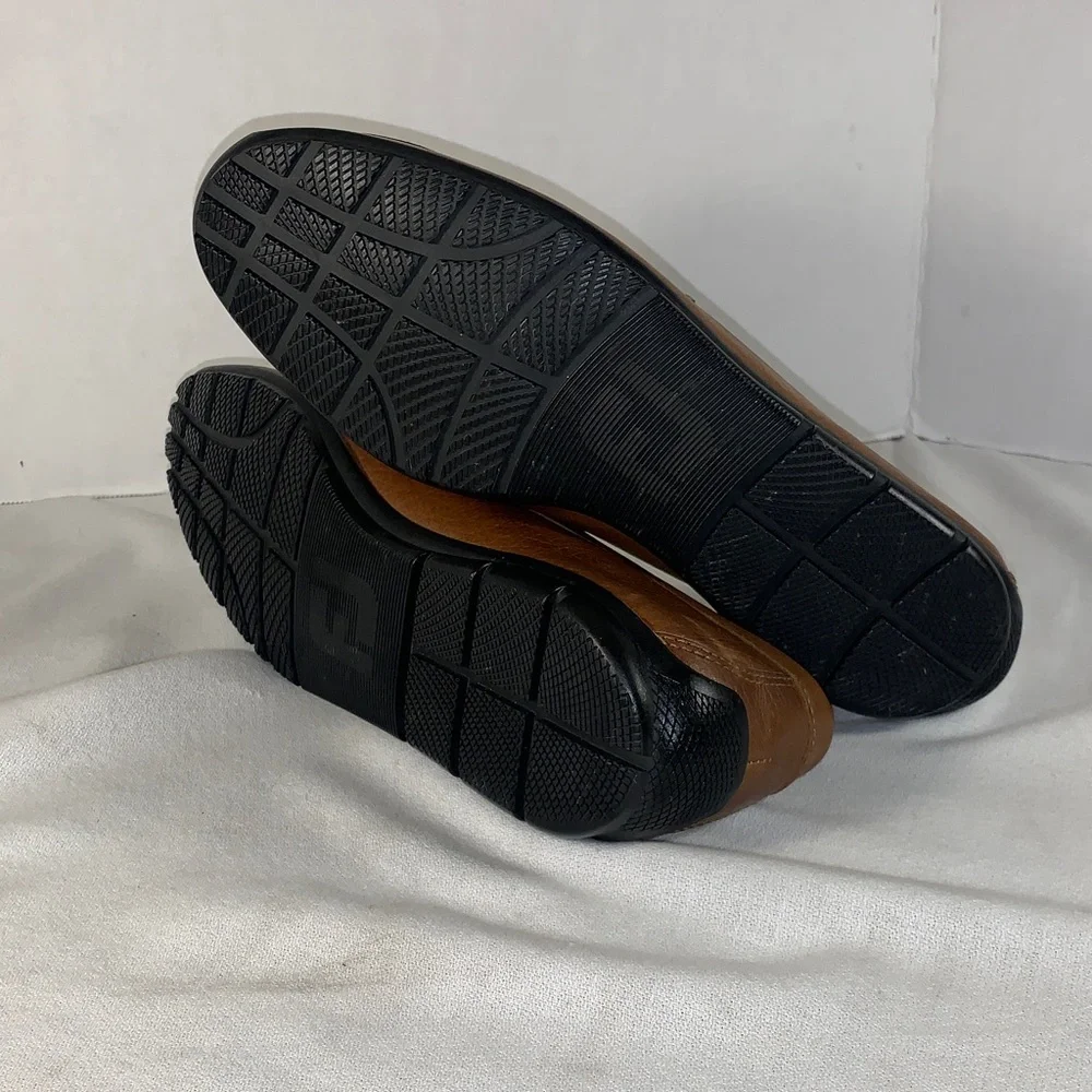 FootJoy Men’s Tan Leather Slip-On Driving Loafers